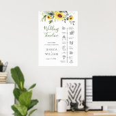 Eukalyptus Wedding Day Timeline Poster (Heimbüro)