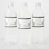 Eukalyptus Wedding Decor Wasser Flasche Etikett (Flaschen)