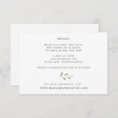 Eukalyptus Wedding Details Card Einladung (Vorne/Hinten)