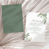 Eukalyptus Wedding Details Card Einladung