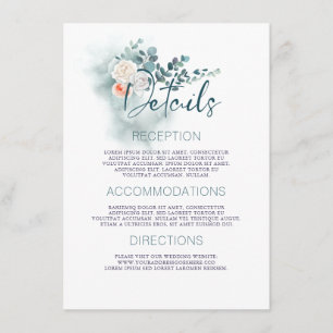 Eukalyptus Wedding Details Gast Begleitkarte