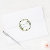 Eukalyptus Wedding dieses Getränk gehört Runder Aufkleber (Umschlag)