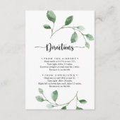 Eukalyptus Wedding Directors Begleitkarte (Vorderseite)