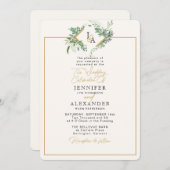 Eukalyptus Wedding Einladung (Vorne/Hinten)