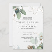 Eukalyptus Wedding Einladung (Vorderseite)