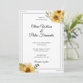 Eukalyptus Wedding Einladung (Stehend Vorderseite)