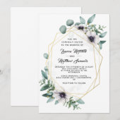 Eukalyptus Wedding Einladung (Vorne/Hinten)