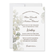 Eukalyptus Wedding Einladung