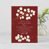 Eukalyptus Wedding Einladung (Stehend Vorderseite)