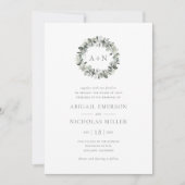 Eukalyptus Wedding Einladung (Vorderseite)