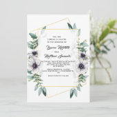 Eukalyptus Wedding Einladung (Stehend Vorderseite)