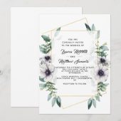 Eukalyptus Wedding Einladung (Vorne/Hinten)