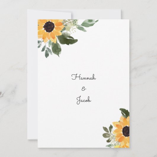 Eukalyptus Wedding Einladung (Rückseite)