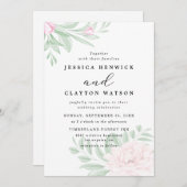 Eukalyptus Wedding Einladung (Vorne/Hinten)