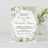 Eukalyptus Wedding Einladung (Stehend Vorderseite)