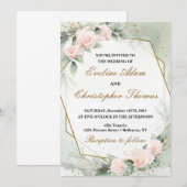 Eukalyptus Wedding Einladung (Vorne/Hinten)