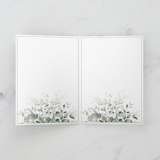 Eukalyptus Wedding Einladung (Innenseite)