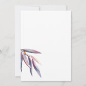 Eukalyptus Wedding Einladung (Rückseite)