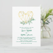 Eukalyptus Wedding Einladung (Stehend Vorderseite)