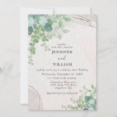 Eukalyptus Wedding Einladung (Vorderseite)