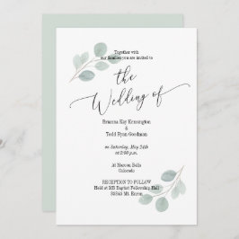 Eukalyptus Wedding Einladung zum Foto