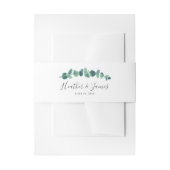 Eukalyptus Wedding Einladungsbanderole (Vorderseite Beispiel)