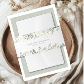 Eukalyptus Wedding Einladungsbanderole