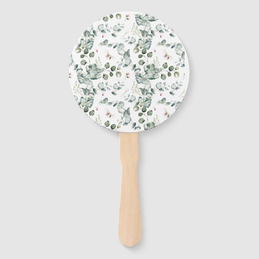 Eukalyptus Wedding Fächer (Rückseite)