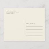 Eukalyptus Wedding Floral Einladung (Rückseite)