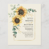 Eukalyptus Wedding Floral Einladung (Vorderseite)