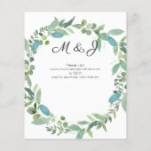 Eukalyptus Wedding Flyer (Hinten)