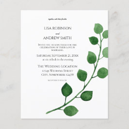 Eukalyptus Wedding Flyer Einladung