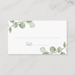 Eukalyptus Wedding Folded Platzkarte
