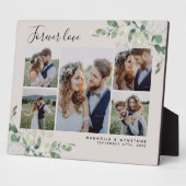 Eukalyptus Wedding Foto Collage Keepake Fotoplatte (Seite)