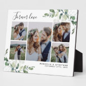 Eukalyptus Wedding Foto Collage Keepake Plaque Fotoplatte (Seite)