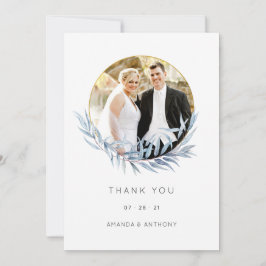 Eukalyptus Wedding-Foto Dankeskarte