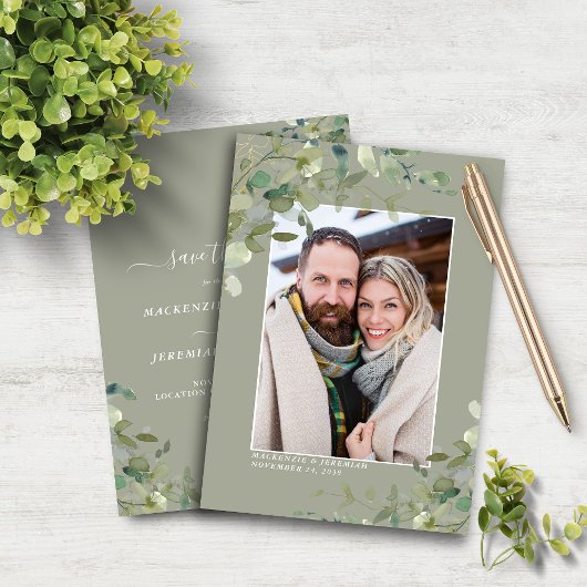 Eukalyptus Wedding Foto Save the Date