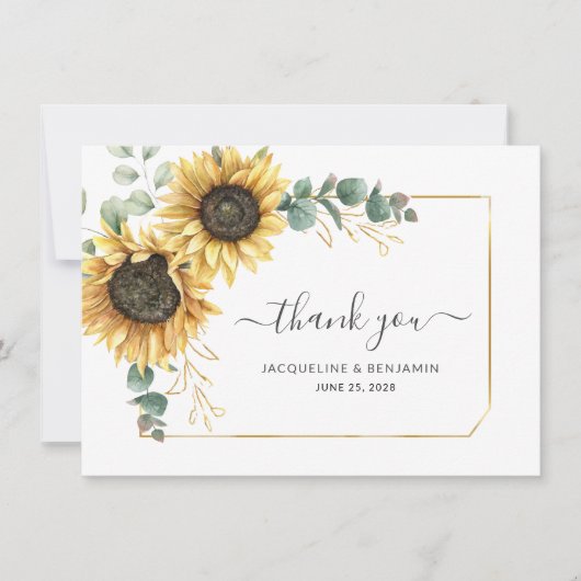 Eukalyptus Wedding Foto Vielen Dank Mitteilungskarte (Vorderseite)