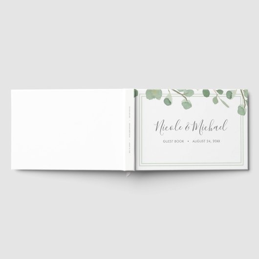 Eukalyptus Wedding Gästebuch (Voll)