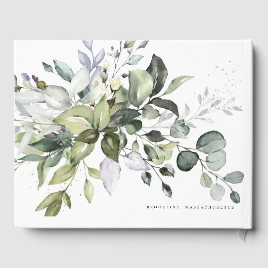 Eukalyptus Wedding Gästebuch (Rückseite)