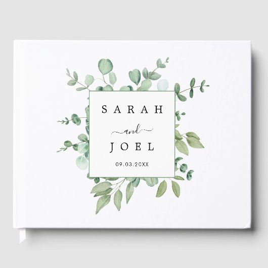 Eukalyptus Wedding Gästebuch (Vorderseite)