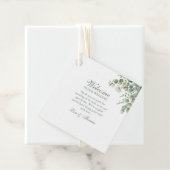 Eukalyptus Wedding Geschenkanhänger (Beispiel)