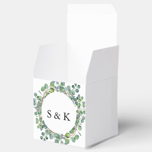 Eukalyptus Wedding Geschenkschachtel (Geöffnet)