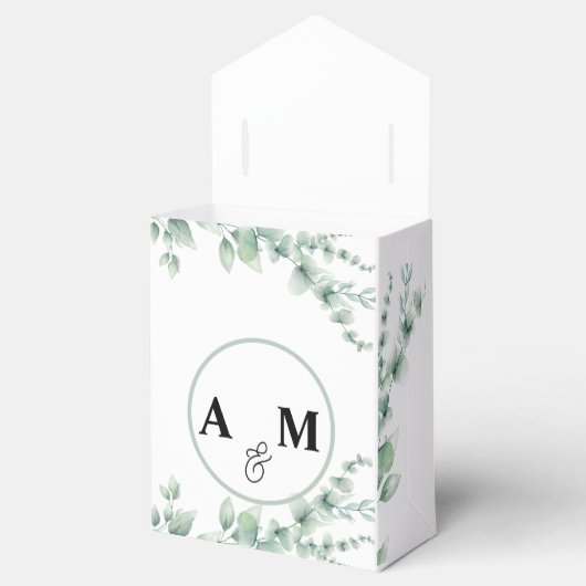 Eukalyptus Wedding Geschenkschachtel (Geöffnet)