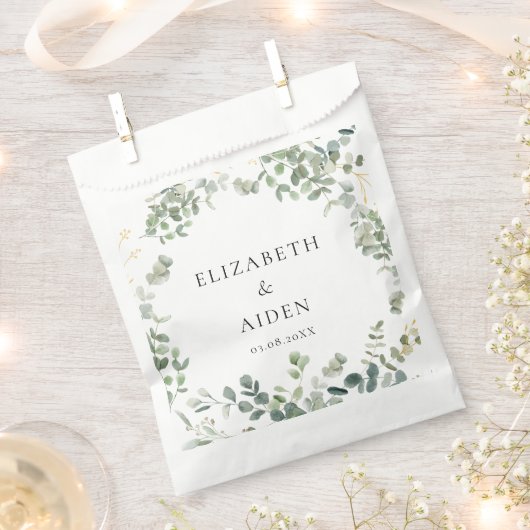 Eukalyptus Wedding Geschenktütchen (Ausgeschnitten)