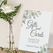 Eukalyptus Wedding Gifts & Cards Sockelschild