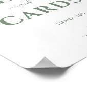 Eukalyptus Wedding Gifts & Cards Zeichen Poster (Ecke)