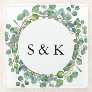 Eukalyptus Wedding Glasuntersetzer