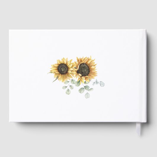 Eukalyptus Wedding Gold Foil Gästebuch (Rückseite)