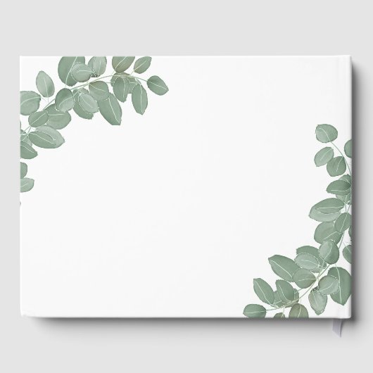 Eukalyptus Wedding Guestbook Gästebuch (Rückseite)